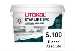 Фуга для плитки Litokol Starlike Evo S.100 Bianco Assoluto (2,5 кг)